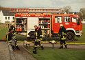 Feuer Lager für Strohballen Koeln Rath Luetzenkirchenerstr P435